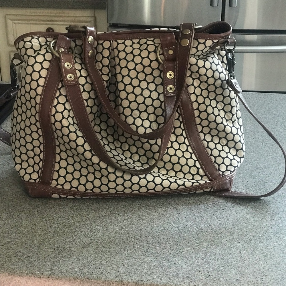 Miabossi Large Diaper Bag, Brown and Tan